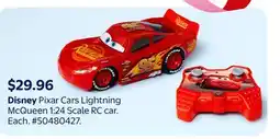 Walmart Disney Pixar Car Lightning McQueen 1:24 Scale RC Car offer