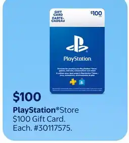 Walmart PlayStation Store $100 Gift Card offer
