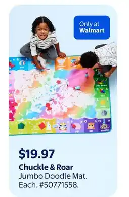 Walmart Chuckle Roar Jumbo Doodle Mat offer