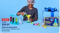 Walmart National Geographic Kids Junior Chemistry Kit offer