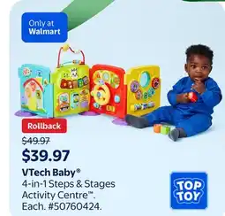 Walmart VTech Baby 4-in-1 Steps & Stages Activity Centre offer