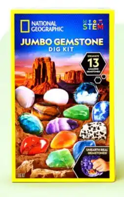 Walmart Your choice National Geographic Jumbo Gemstone Kit offer
