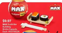 Walmart MAX Sushi Bar Building Bricks Capsule offer