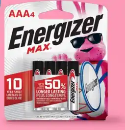 Walmart Energizer MAX AAA4 Batteries offer