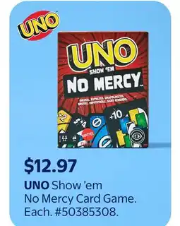 Walmart UNO Show'em No Mercy Card Game offer