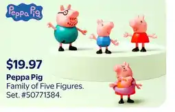 Walmart Peppa Pig Family of Five Figures offer
