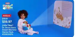 Walmart Little Tikes Dr. Seuss Story Dream Machine Starter Pack offer
