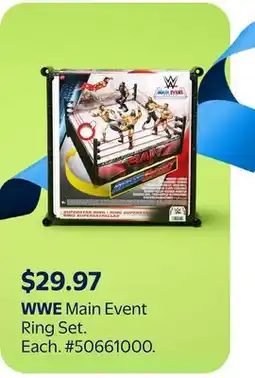 Walmart WWE Main Event Ring Set offer