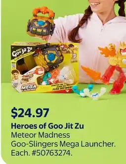 Walmart Heroes of Goo Jit Zu Meteor Madness Goo-Slingers Mega Launcher offer