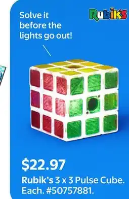 Walmart Rubik's 3 x 3 Pulse Cube offer