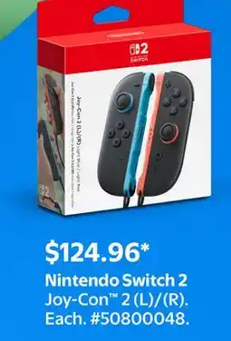 Walmart Nintendo Switch 2 Joy-Con 2 (L)/ (R) offer