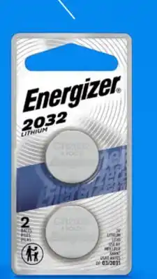 Walmart Energizer 2032 3V Coin Batteries 2-Pack offer