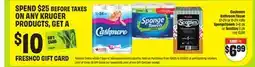 FreshCo Cashmere Bathroom Tissue 12=24 or 8=24 roll SpongeTowels 3=6 pk or Scotties 6 pk offer