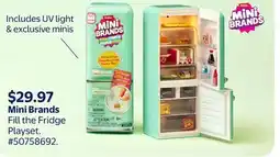 Walmart Mini Brands Fill the Fridge Playset offer