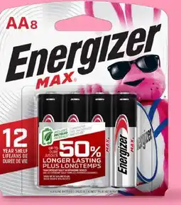 Walmart Energizer MAX AA8 or AAA4 Batteries. Pack offer