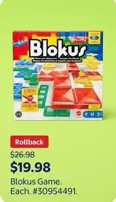 Walmart Blocks Game offer