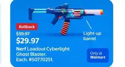 Walmart Nerf Loadout Cyberlight Ghost Blaster offer