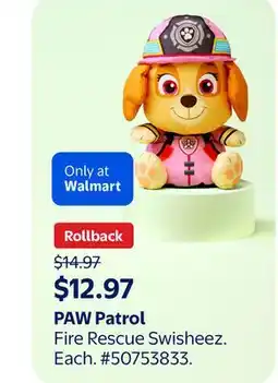Walmart PAW Patrol Fire Rescue Swisheez offer
