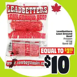 FreshCo Leadbetters Lean Ground Beef Frozen 1.2 kg offer