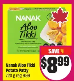FreshCo Nanak Tikki Potato Patty 720 g offer