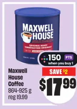 FreshCo Maxwell House Coffee 864-925 g offer