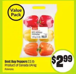FreshCo Best Buy Peppers 25 lb Product of Canada 1.14 kg offer