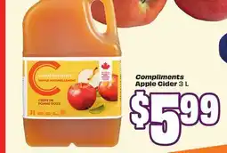 FreshCo Compliments Apple Cider 3 L offer