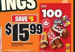 FreshCo Nestle Assorted Minis 100 pk 977 g offer