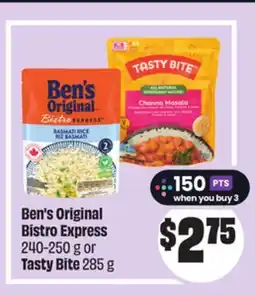 FreshCo Ben's Original Bistro Express 240-250 g or Tasty Bites 285 g offer