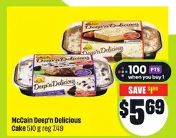 FreshCo McCain Deep'n Delicious Cake 510 g offer
