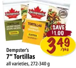 Farm Boy Dempster's 7 Tortillas offer