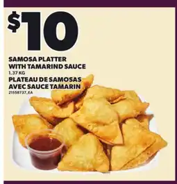 Independent Grocer SAMOSA PLATTER WITH TAMARIND SAUCE, 1.37 KG offer