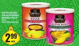 Food Basics DIVYA KESAR OR ALPHONSO MANGO PULP offer