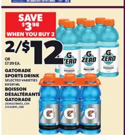 Independent Grocer GATORADE SPORTS DRINK, 6X591 ML offer