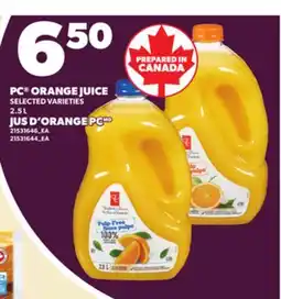 Independent Grocer PC ORANGE JUICE, 2.5 L offer