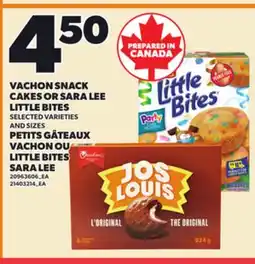 Independent Grocer VACHON SNACK CAKES OR SARA LEE LITTLE BITES offer