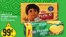 Food Basics PARLE G, LU OR EBM COOKIES offer