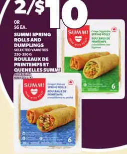 Independent Grocer SUMM! SPRING ROLLS AND DUMPLINGS, 250-350 G offer