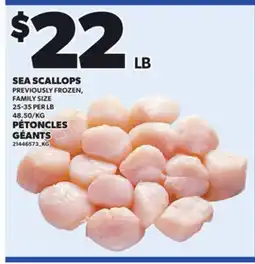 Independent Grocer SEA SCALLOPS, 25-35 PER LB offer
