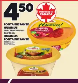 Independent Grocer FONTAINE SANTÉ HUMMUS, 260/283 G offer