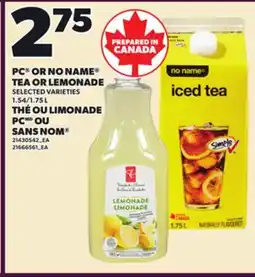 Independent Grocer PC OR NO NAME TEA OR LEMONADE, 1.54/1.75 L offer