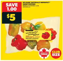 Real Canadian Superstore NO NAME NATURALLY IMPERFECT SWEET PEPPERS, 2.5 LB offer