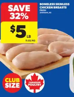 Real Canadian Superstore BONELESS SKINLESS CHICKEN BREASTS offer