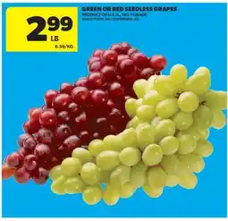 Real Canadian Superstore GREEN OR RED SEEDLESS GRAPES offer