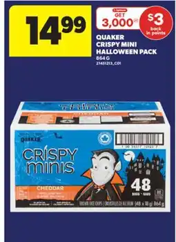 Real Canadian Superstore QUAKER CRISPY MINI HALLOWEEN PACK, 864 G offer