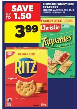 Real Canadian Superstore CHRISTIE FAMILY SIZE CRACKERS, 350-454 G offer