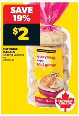 Real Canadian Superstore NO NAME BAGELS, 6' S offer