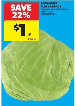 Real Canadian Superstore TAIWANESE FLAT CABBAGE offer