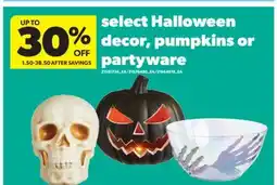 Real Canadian Superstore SELECT HALLOWEEN DECOR, PUMPKINS OR PARTYWARE offer