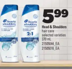 Real Canadian Superstore HEAD & SHOULDERS HAIR CARE, 370 ML offer